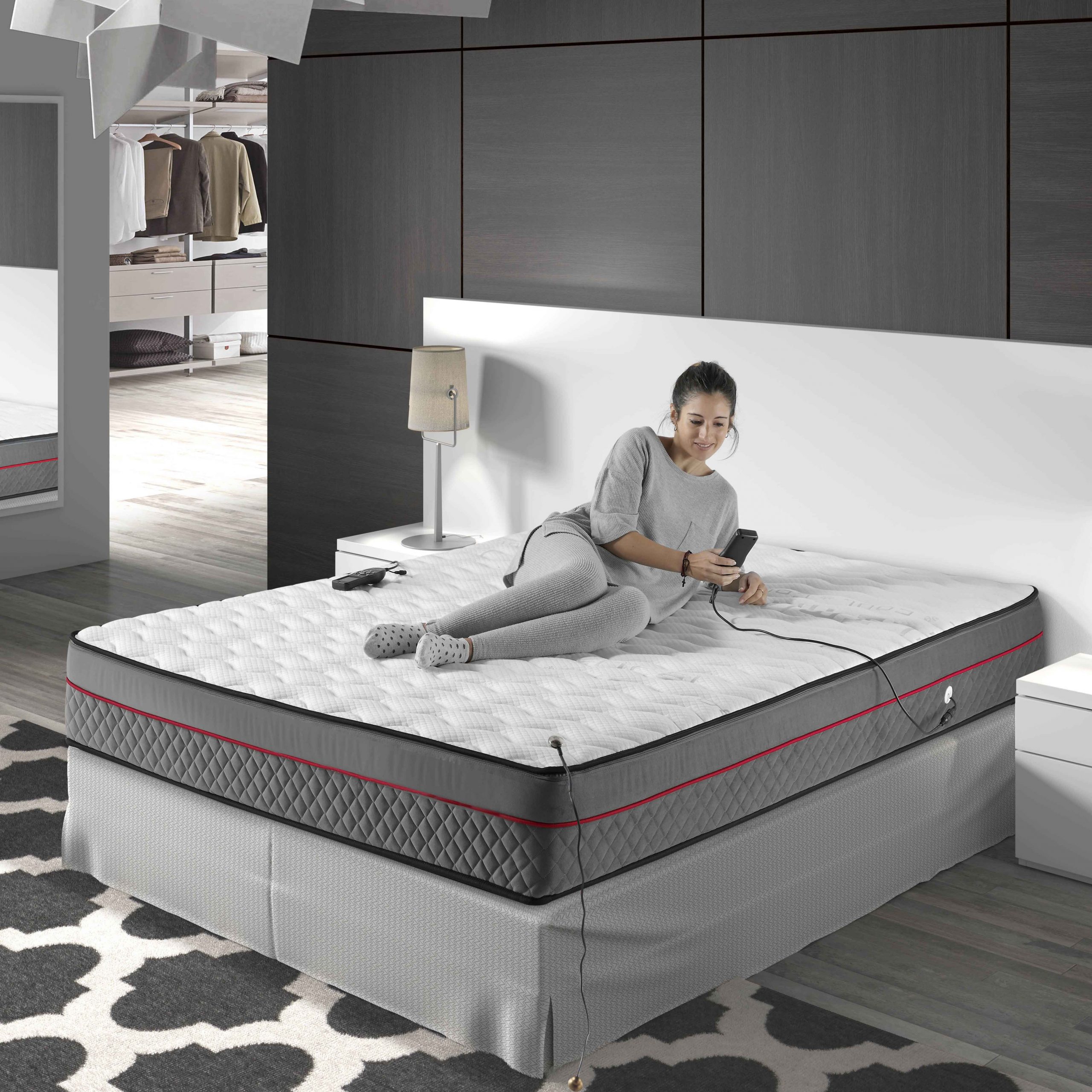 Matelas Massant et Chauffant Matelas massant et chauffant Sky Platinium